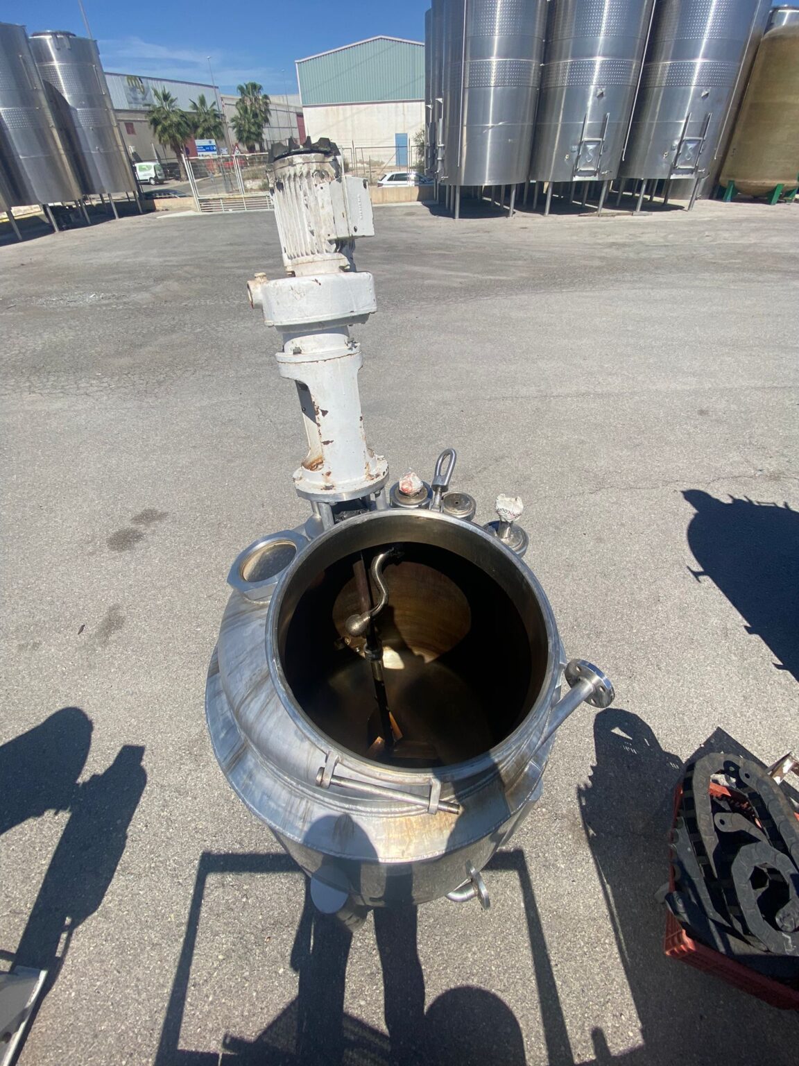 Reactor 400L doble fondo inox - MMG Maquinaria